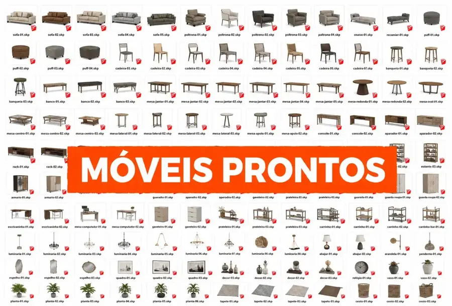 Prévia da pasta de blocos para Móveis prontos