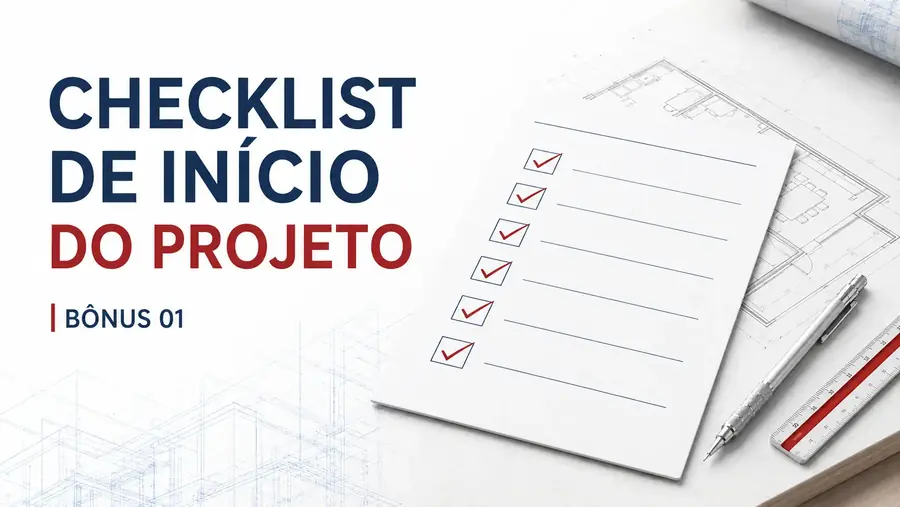 Capa ilustrativa do bônus Checklist de início do projeto