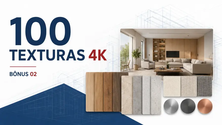 Capa ilustrativa do bônus Pack com 100 texturas 4K